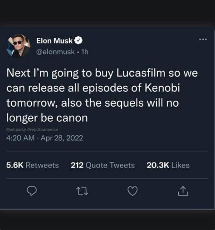 Star Wars Tweet